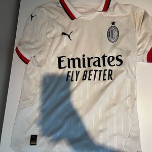 Puma AC Milan White and Red Jersey
